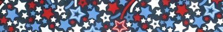 Patriotic Shooting Stars dog collar #2