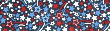 Patriotic Shooting Stars dog collar #3