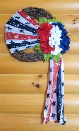 Patriotic Stars and Stripes Wreath #3