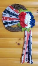 Patriotic Stars and Stripes Wreath