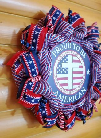 Proud To Be American Wreath #3