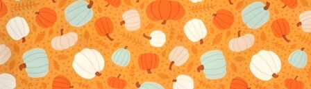 Pumpkins on Orange dog collar #3