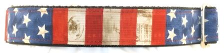 Rustic Stars and Stripes dog collar #3