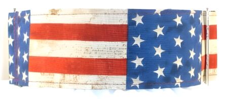 Rustic Stars and Stripes dog collar #4