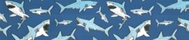 Sharks small dog collar