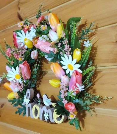 Spring Florals Home Wreath #3
