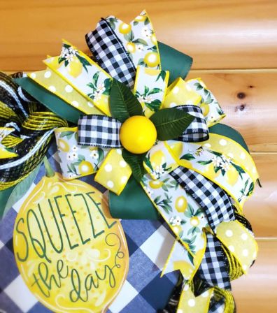 Squeeze The Day Lemon Wreath #4