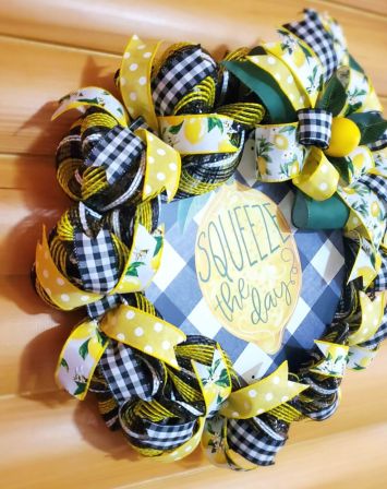 Squeeze The Day Lemon Wreath #3