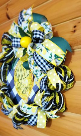 Squeeze The Day Lemon Wreath #2