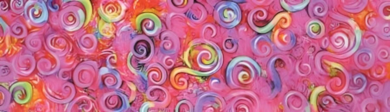 Squiggle Flamingo Punch dog collar #3