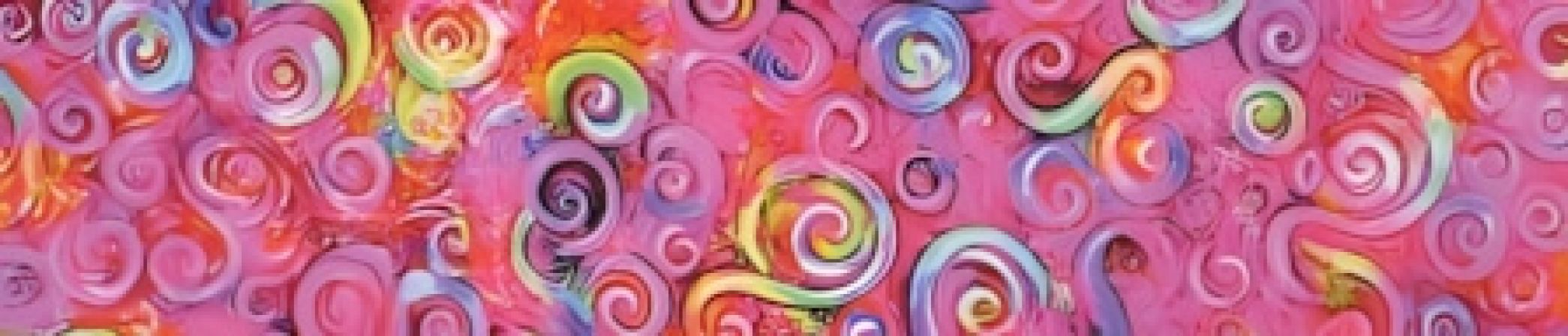 Squiggle Flamingo Punch dog collar