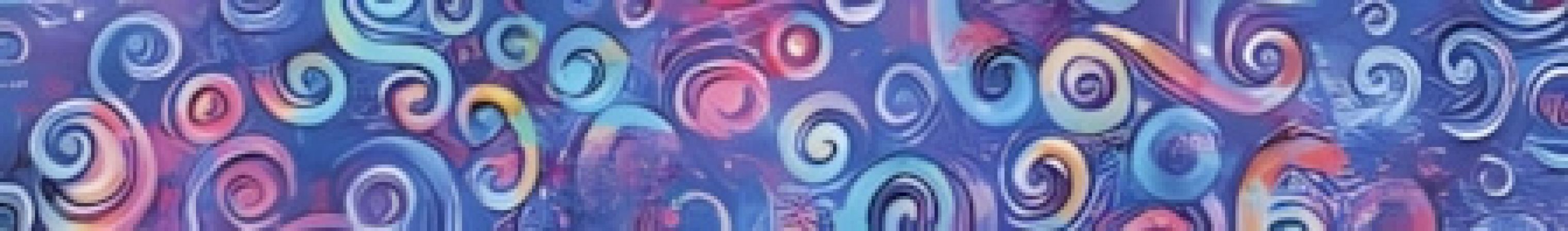 Squiggle Hyper Grape dog collar #2