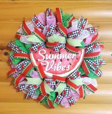 Summer Vibes Watermelon Wreath