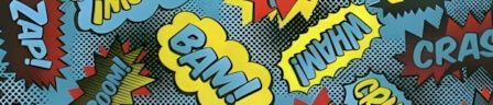 Super Words Blue dog collar