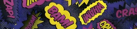 Super Words Purple dog collar