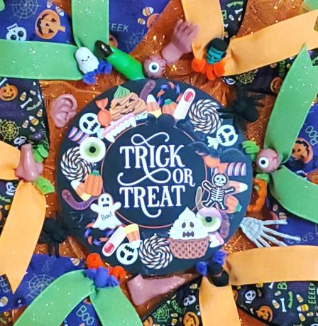 Trick or Treat Wreath #4