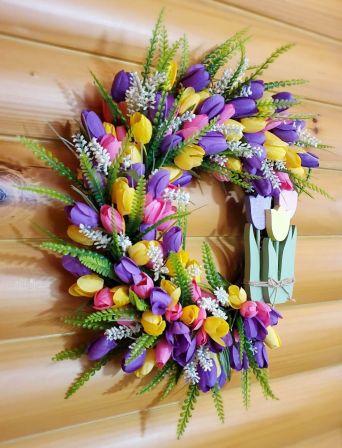 Tulips Wreath 03 #3