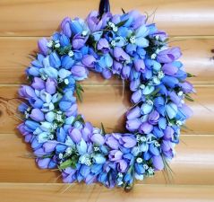 Tulips Purple Wreath