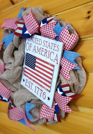 USA Patriotic Wreath #2