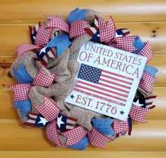 USA Patriotic Wreath