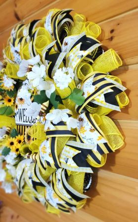 Welcome BumbleBee Wreath #2