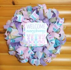 Welcome Every Bunny Wreath