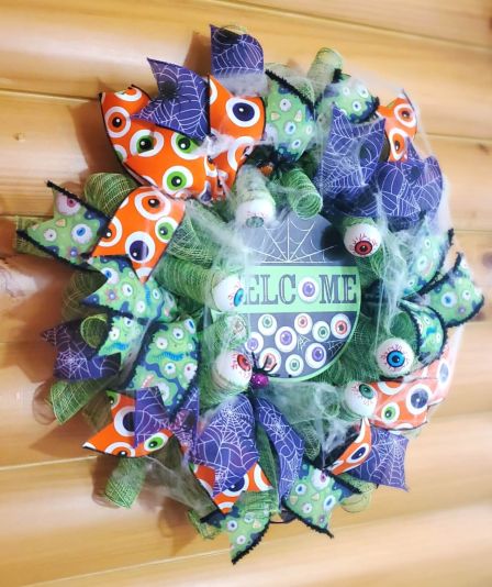Welcome EyeBalls Wreath #3