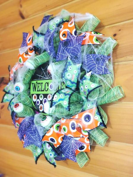 Welcome EyeBalls Wreath #2