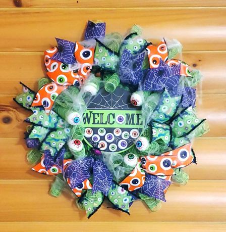 Welcome EyeBalls Wreath