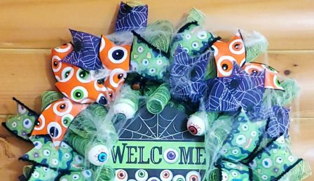 Welcome EyeBalls Wreath #4