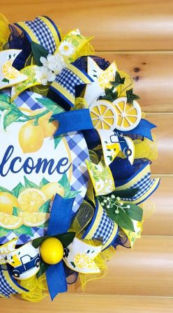 Welcome Lemon Wreath #4