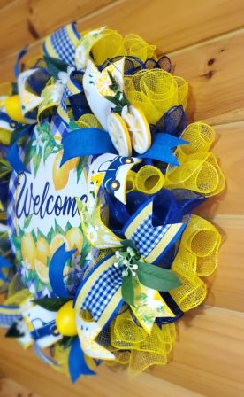 Welcome Lemon Wreath #2