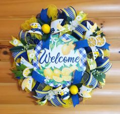 Welcome Lemon Wreath
