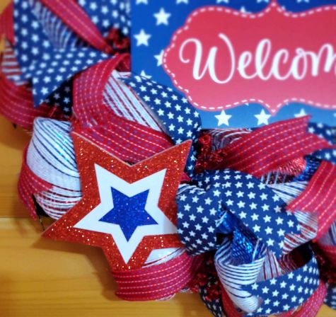 Welcome Patriotic Wreath #4