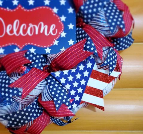 Welcome Patriotic Wreath #5