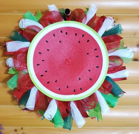 Welcome Watermelon Wreath #4