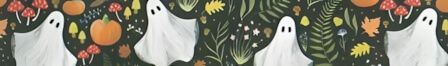 Woodland Ghosts dog collar #2
