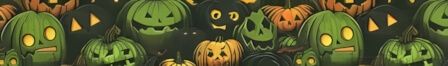 Zombie Pumpkins dog collar #2